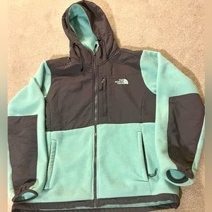 North Face Womens blue and grey jacket size Large